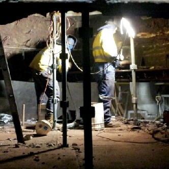 Onsite repair work